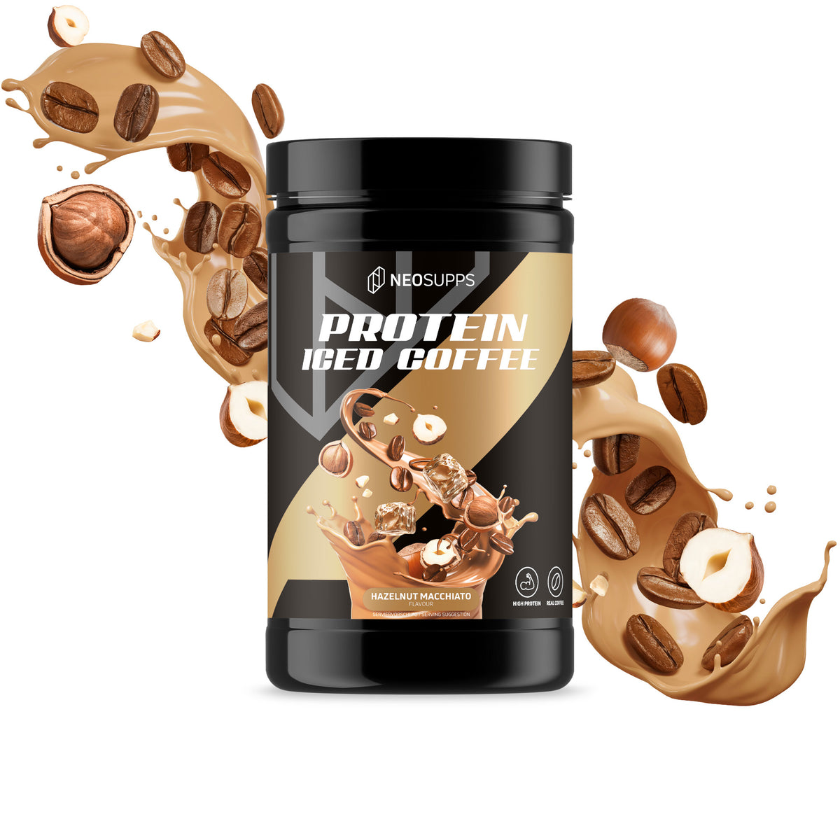 Protein Iced Coffee - Hazelnut Macchiato, 500g