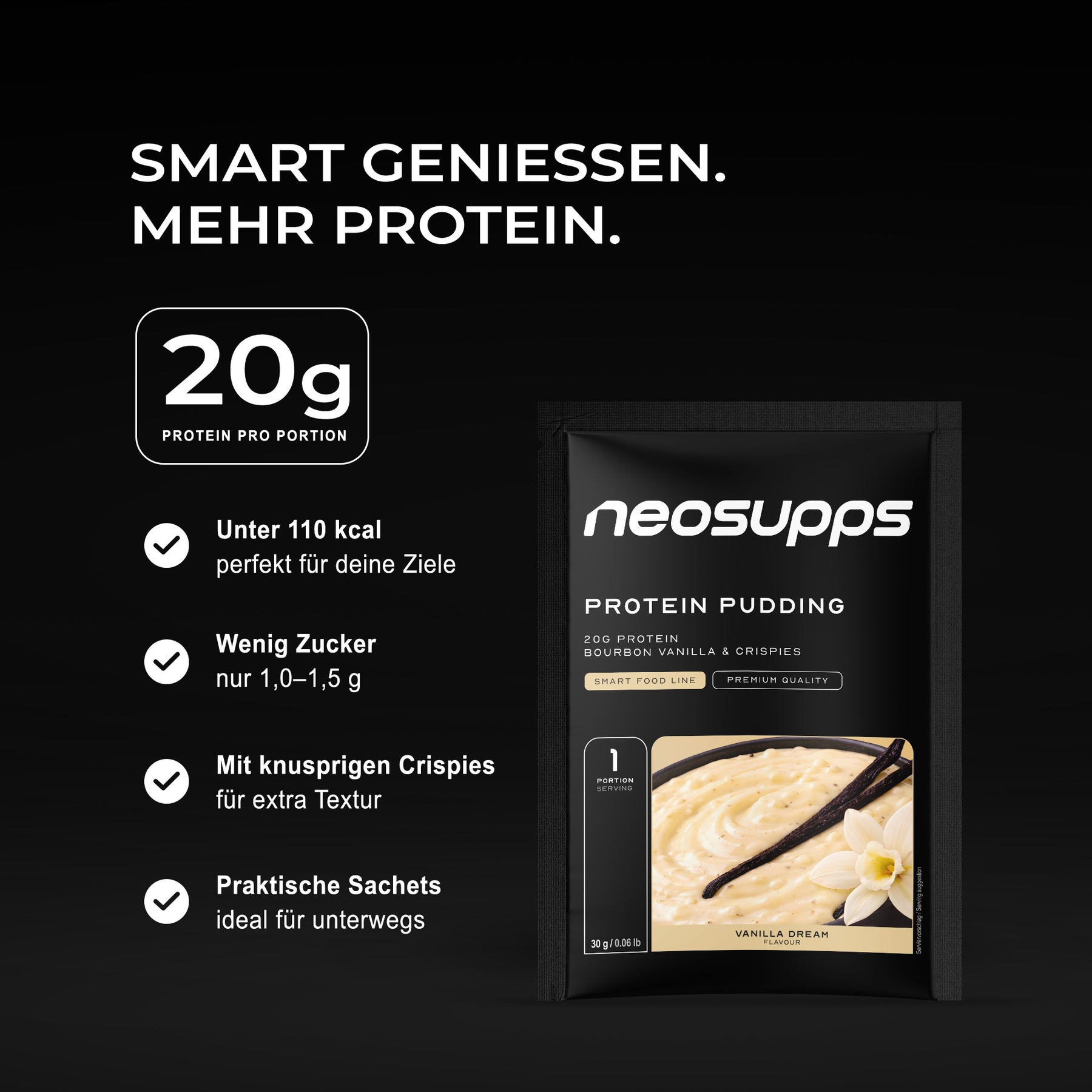 Protein Pudding - Vanilla Dream, 15x30g
