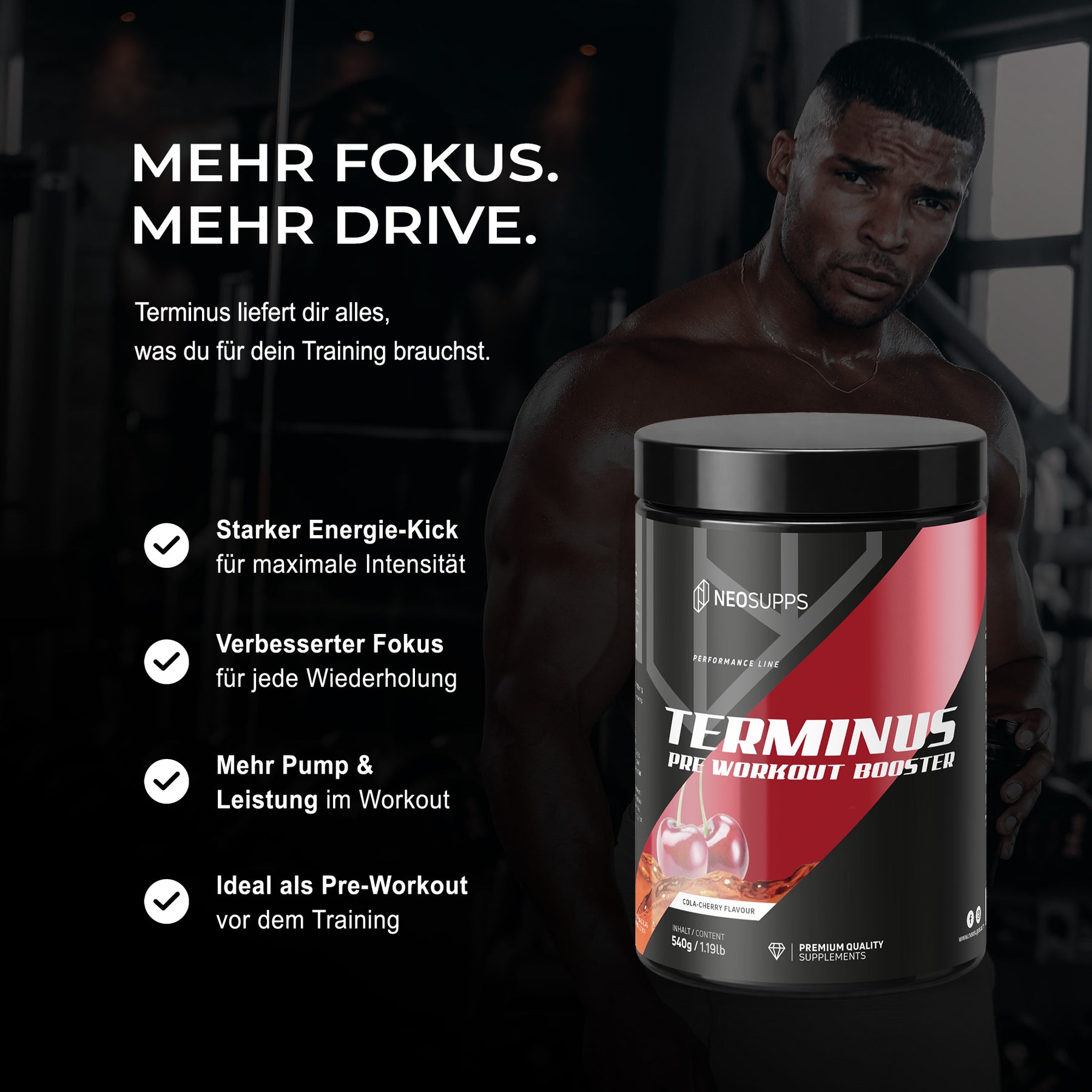 Terminus Booster - Cola-Cherry, 540g