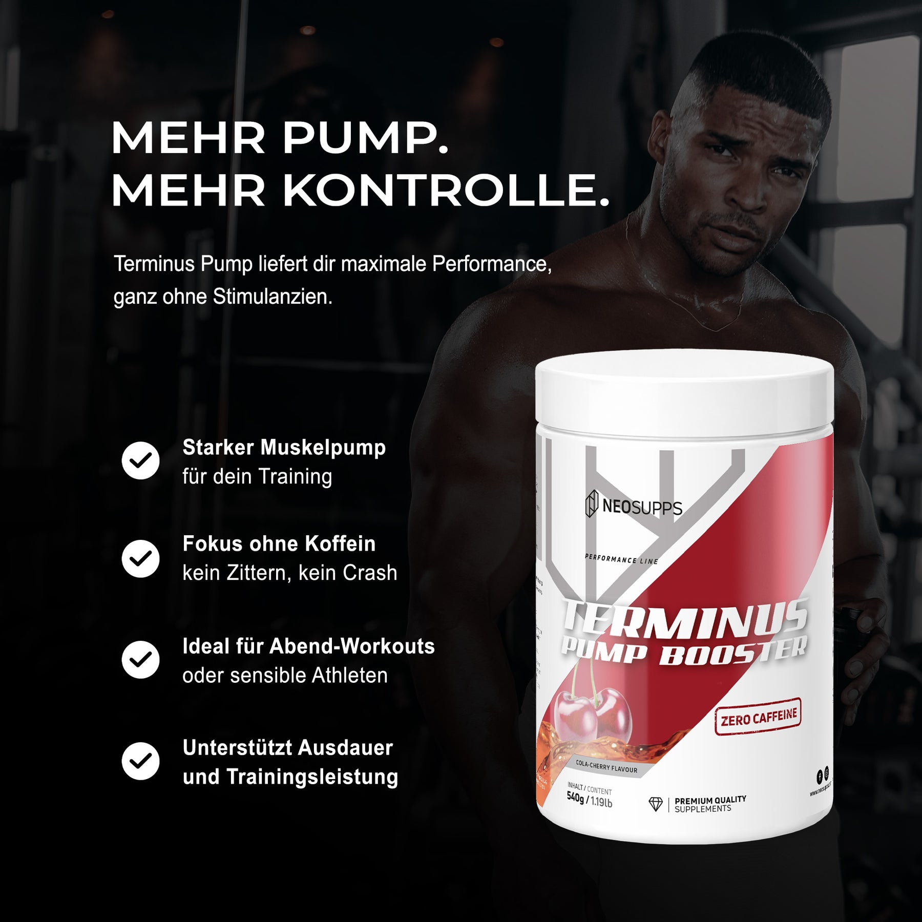 Terminus PUMP - Cola-Cherry, 540g