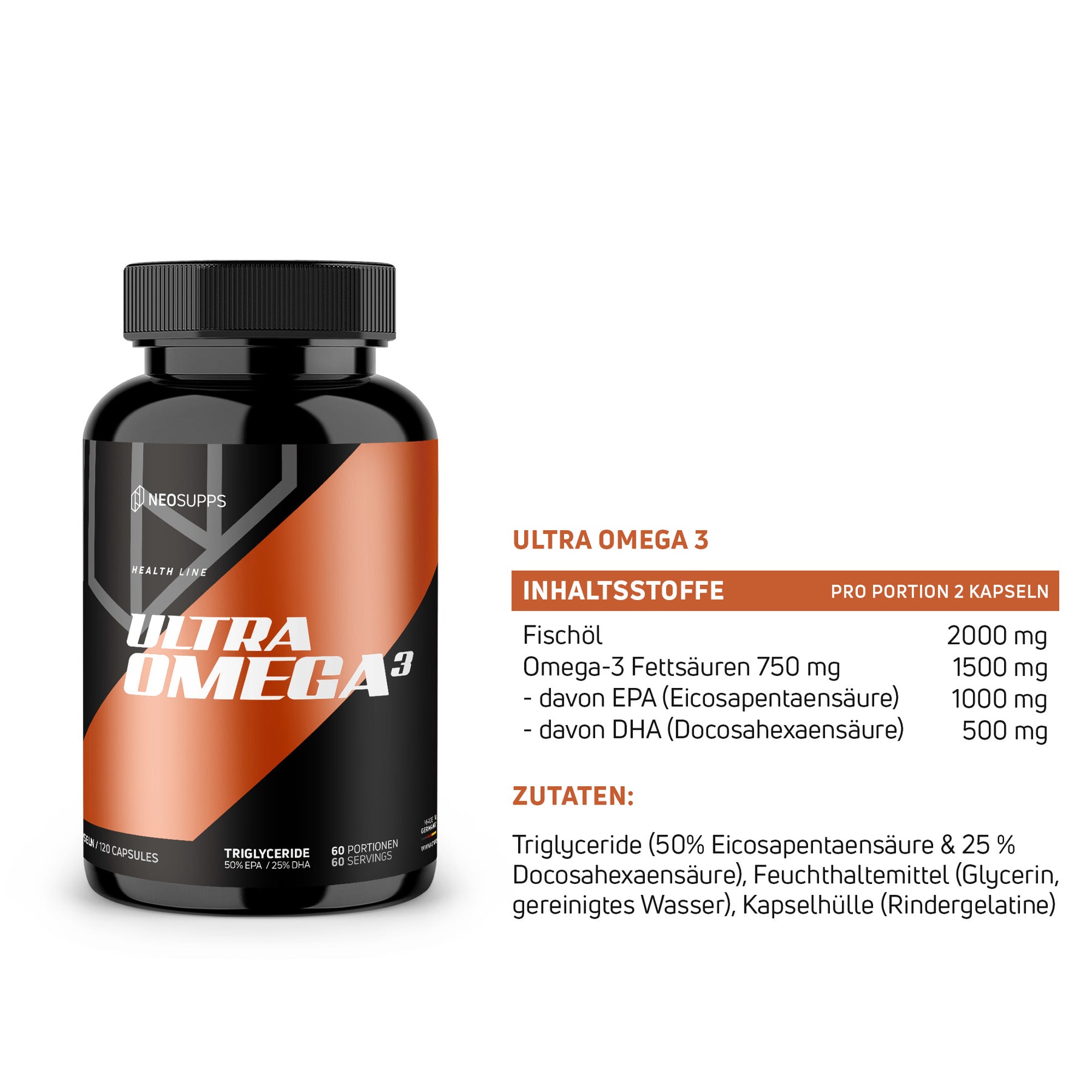 Ultra Omega 3 - 120 Kapseln