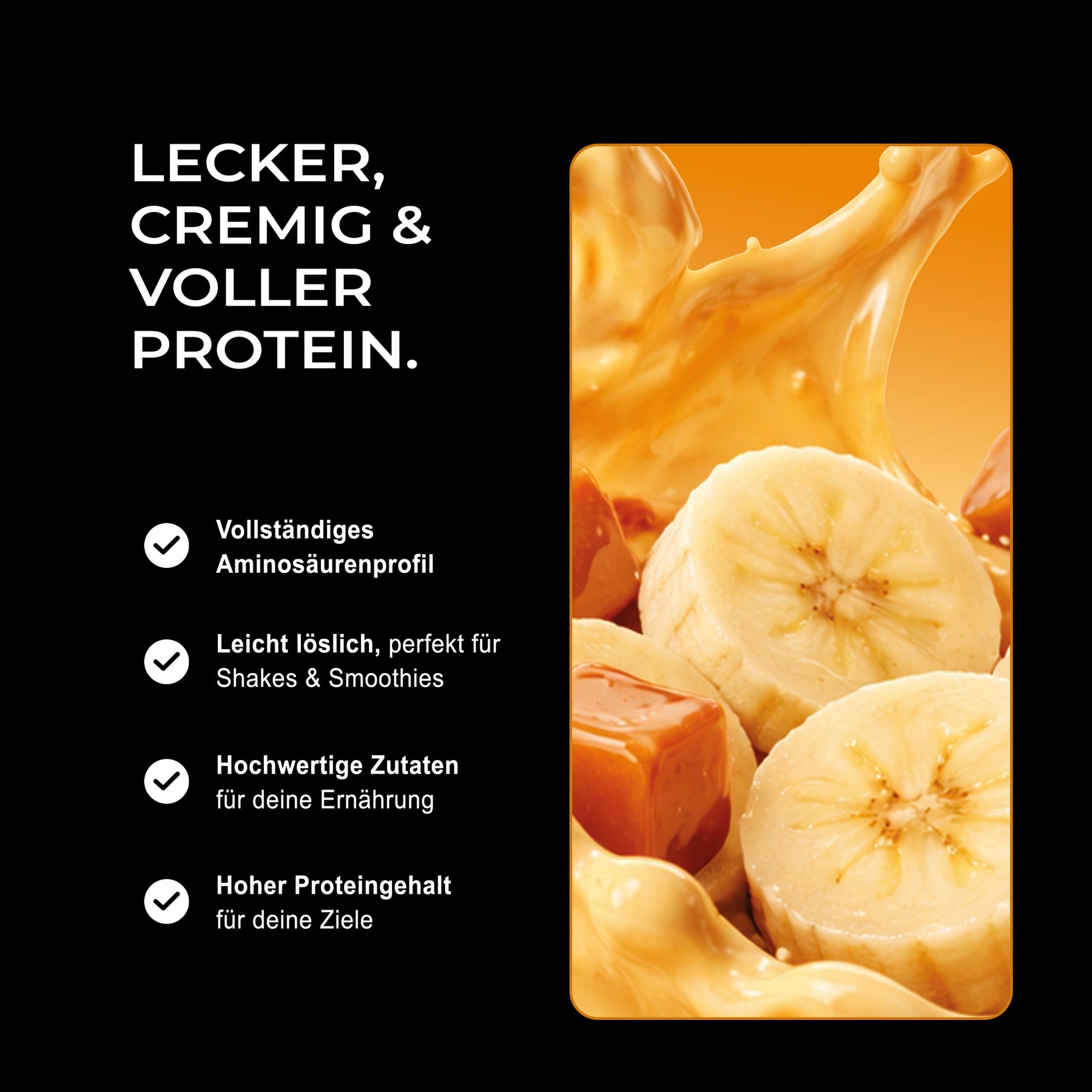 Vegan Protein - Banana Caramel, 600g