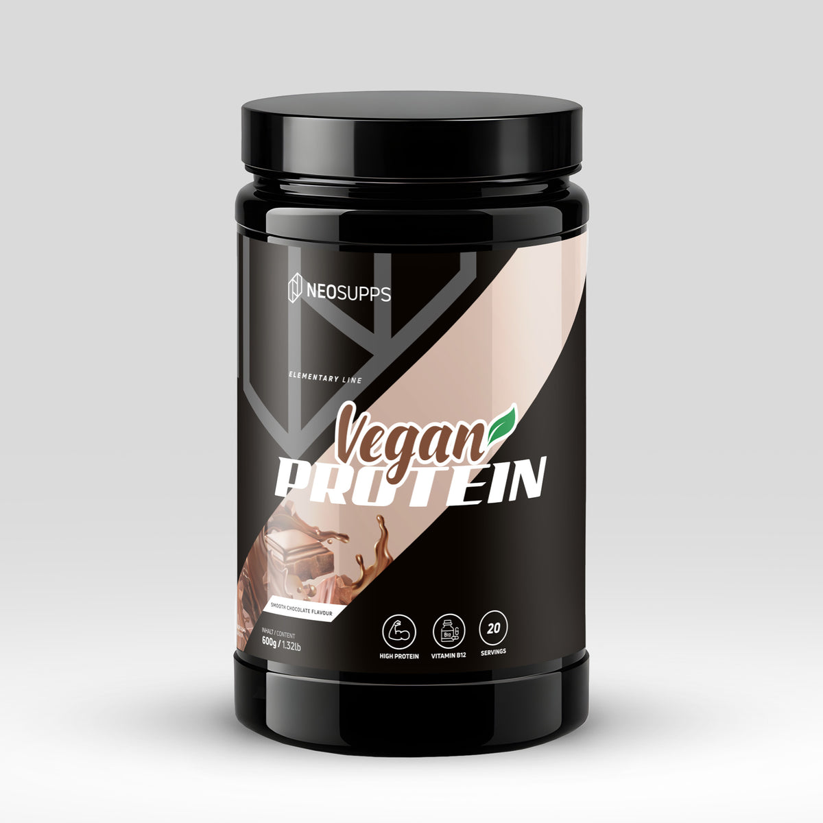 Vegan Protein - Smooth Chocolate, 600g