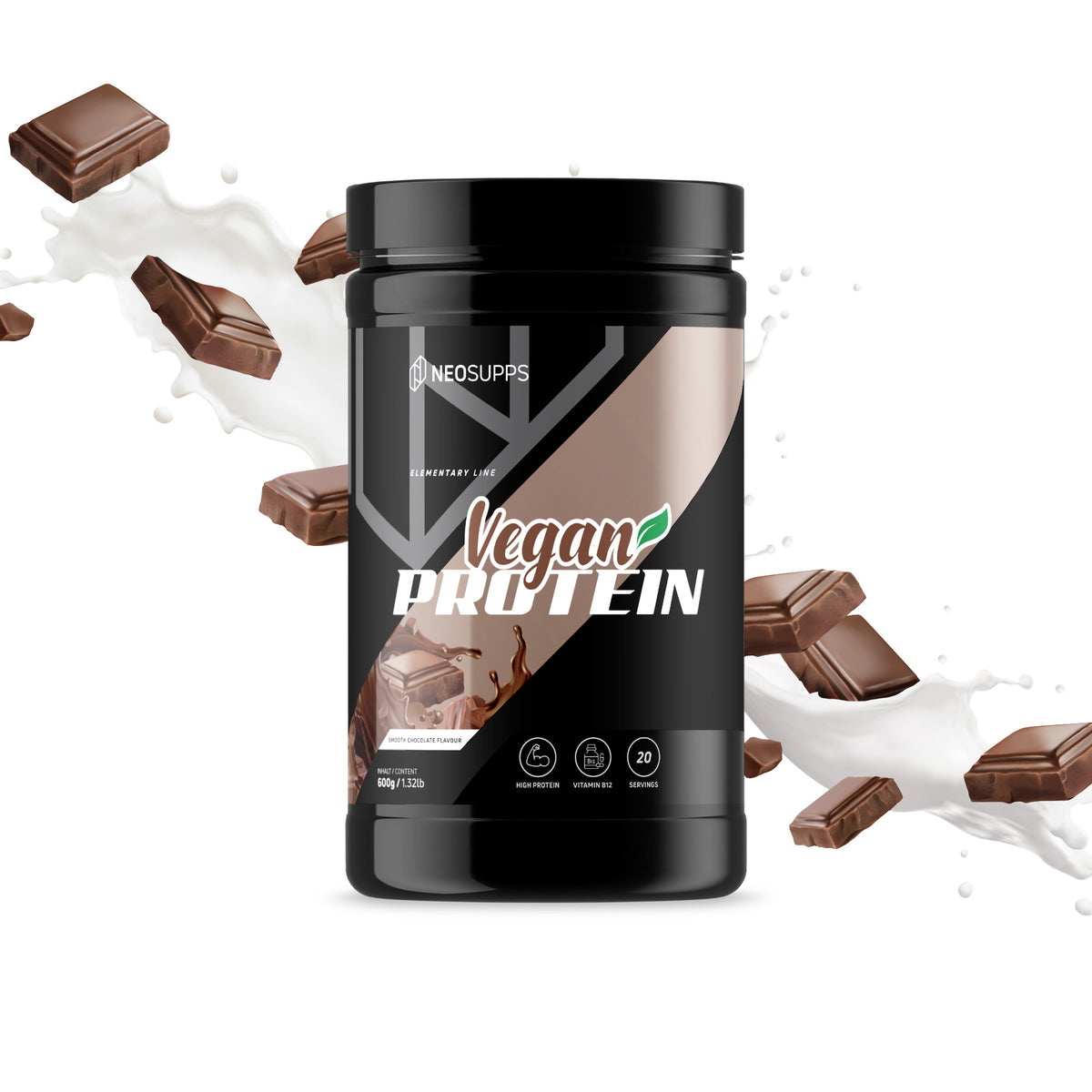 Vegan Protein - Smooth Chocolate, 600g