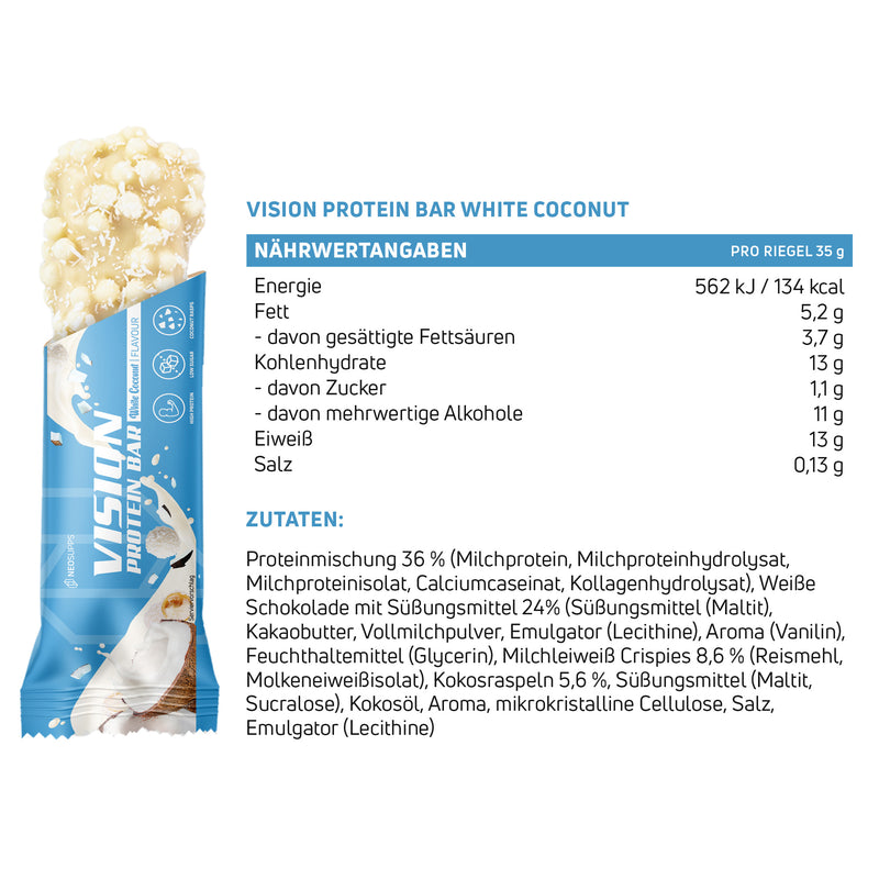 Vision Protein Bar - White Coconut