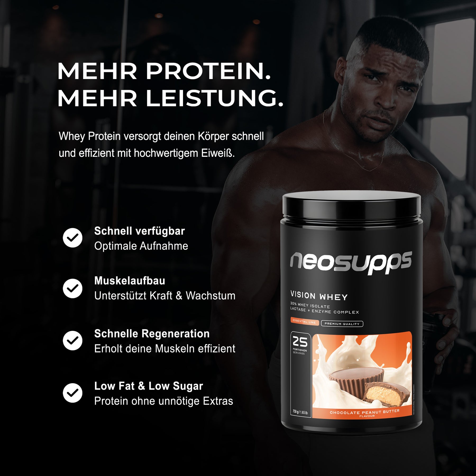 Vision Whey - Chocolate Peanut Butter, 750g