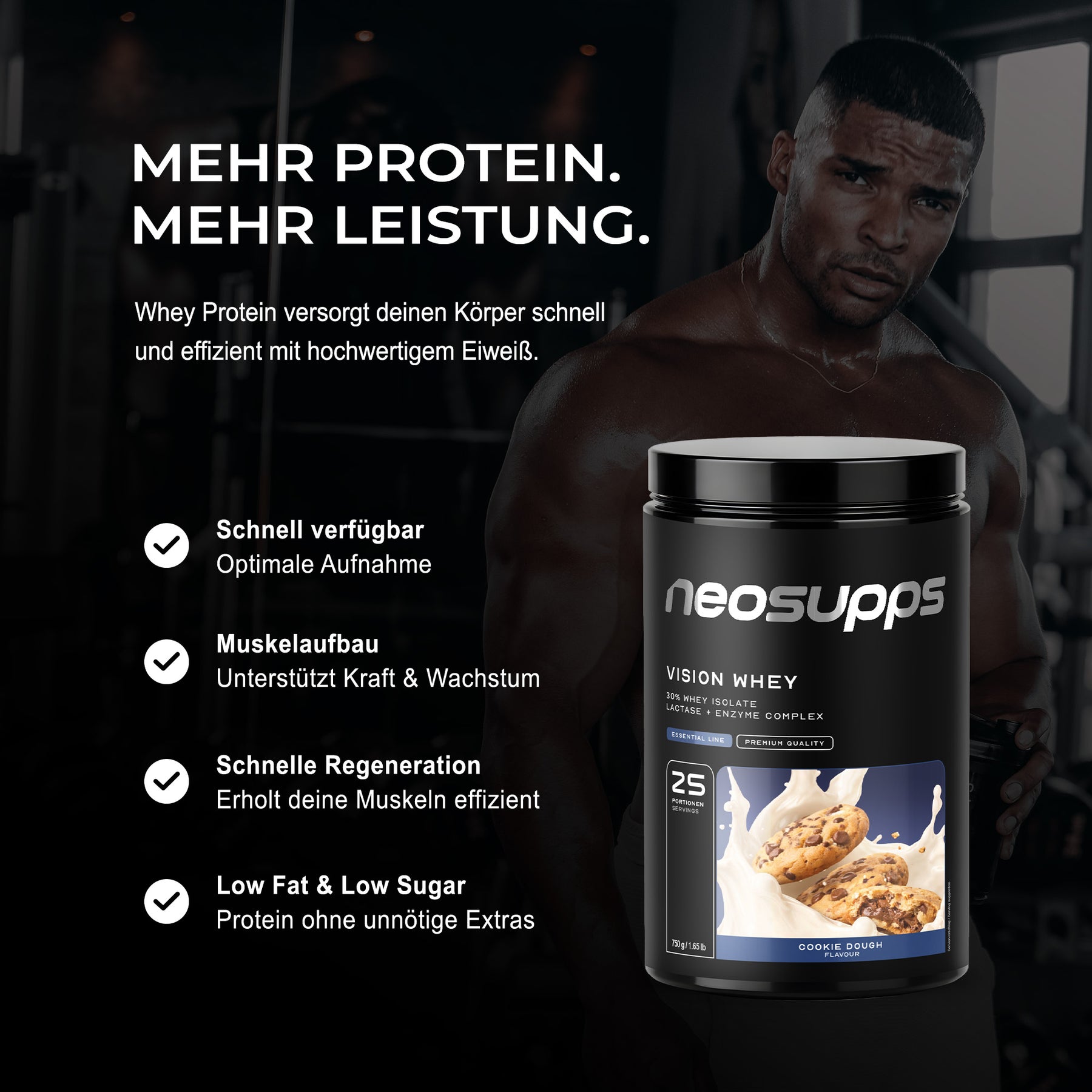 Vision Whey - Cookie Dough, 750g