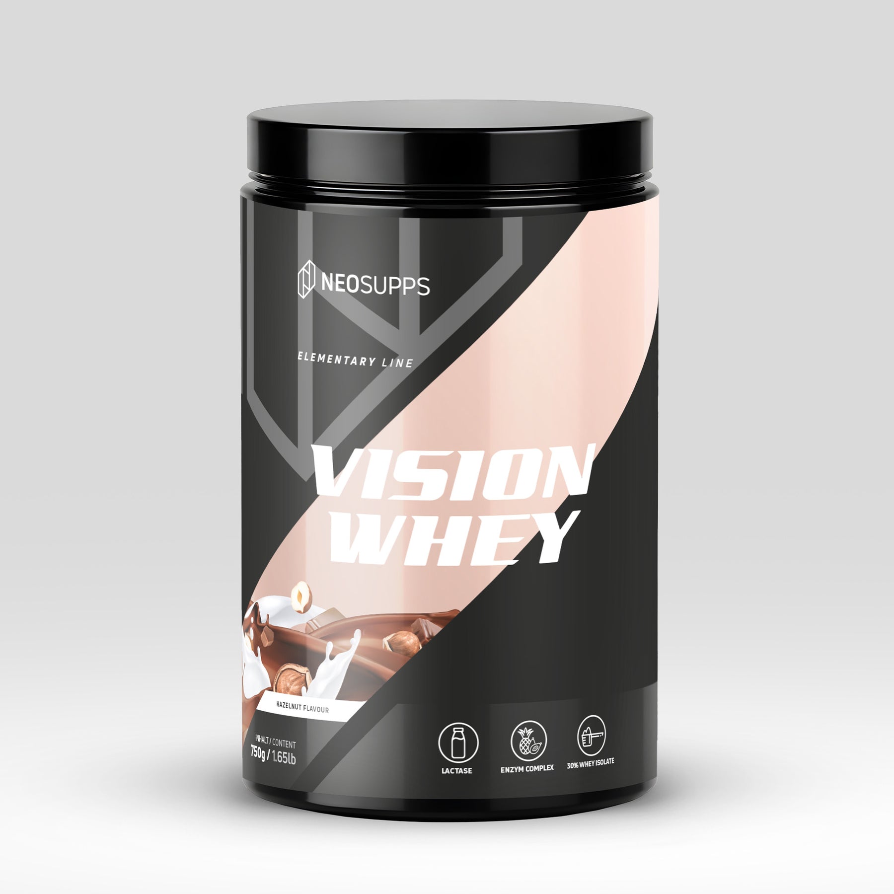 Vision Whey - Hazelnut, 750g