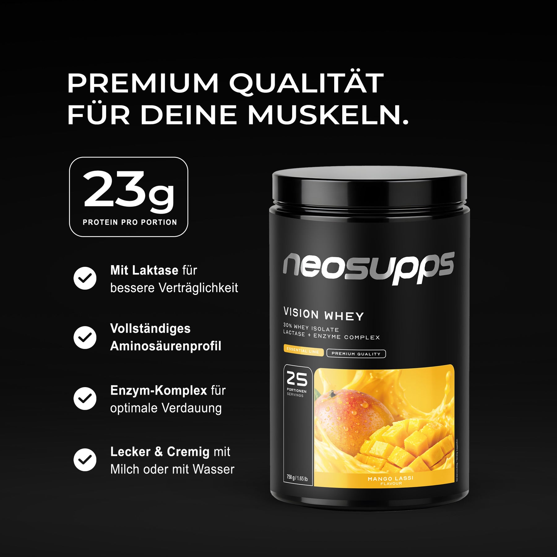 Vision Whey - Mango Lassi, 750g