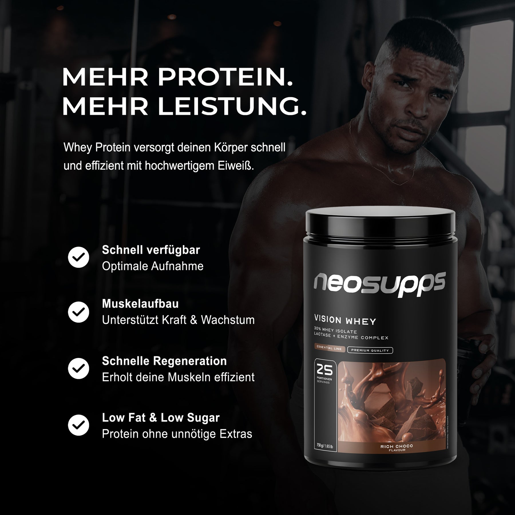 Vision Whey - Rich Choco, 750g