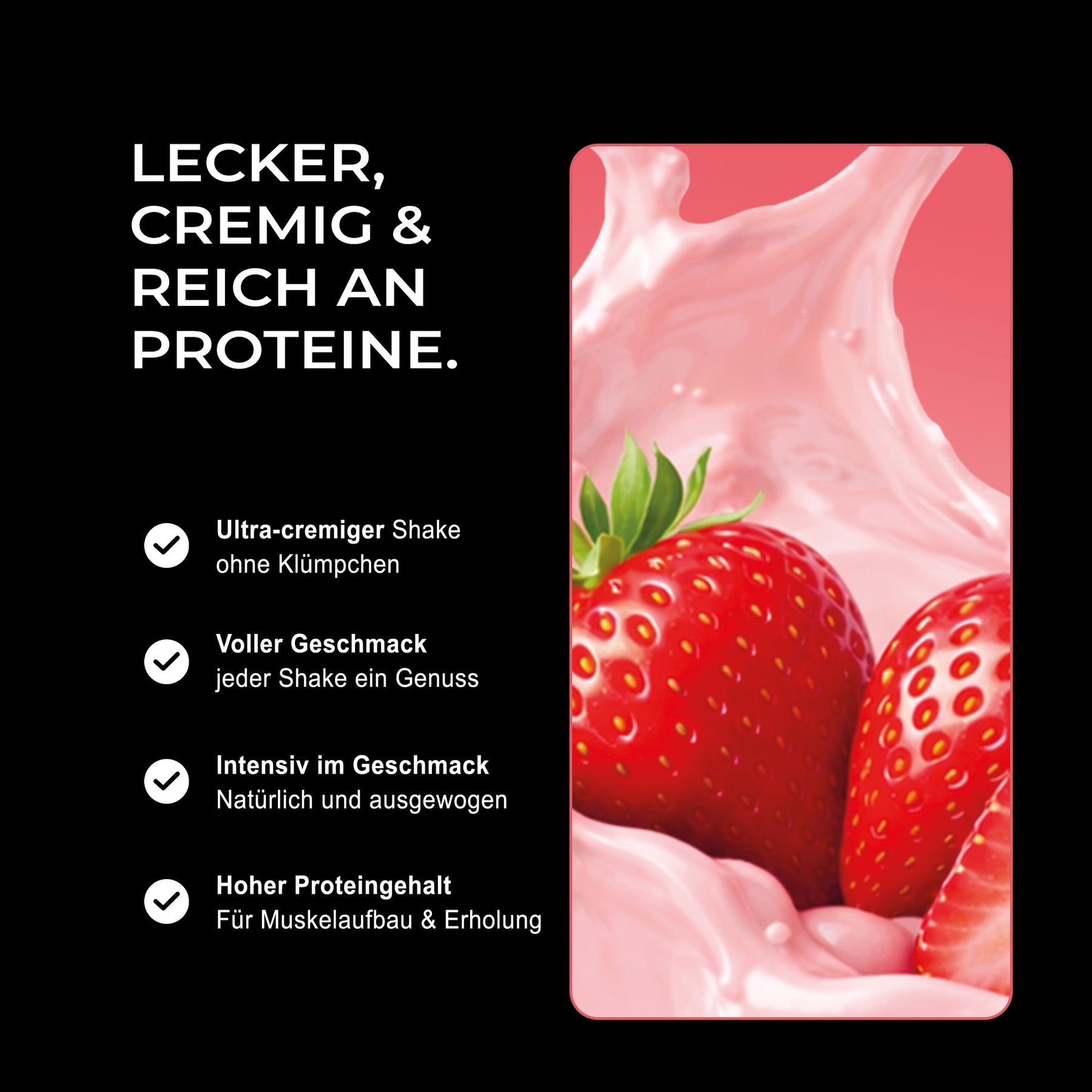 Vision Whey - Strawberry, 750g