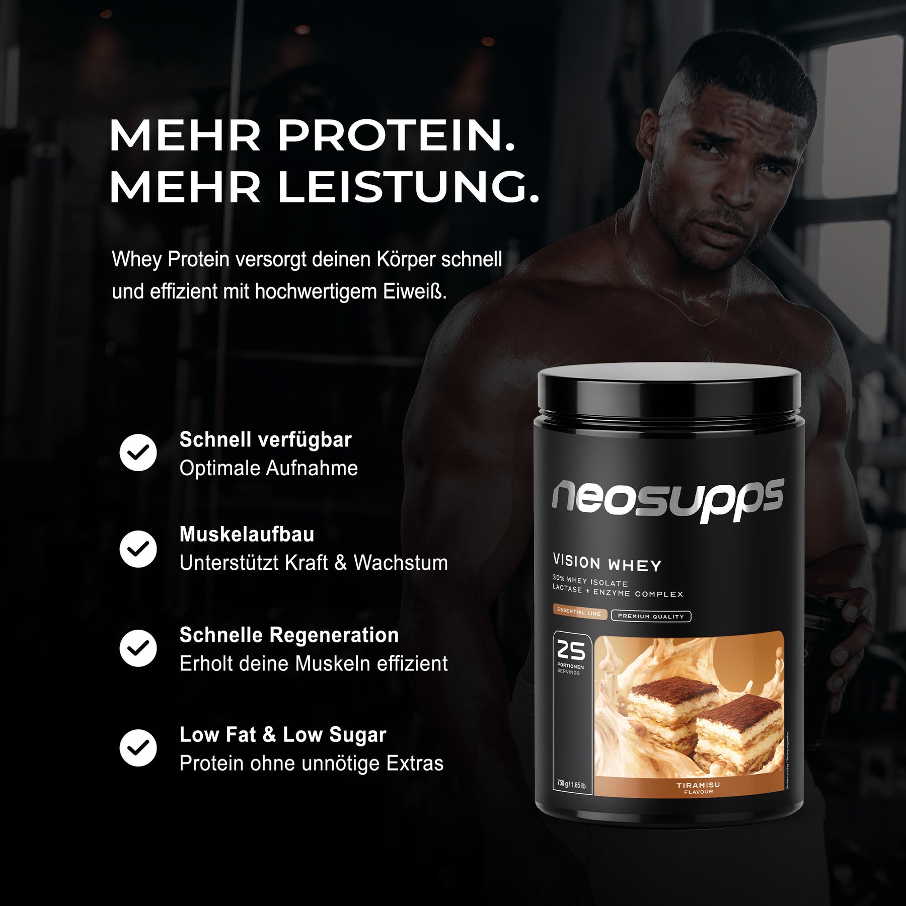 Vision Whey - Tiramisu, 750g