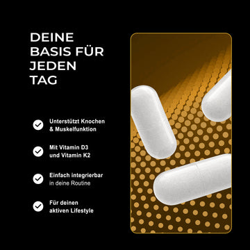 Vitamin D3 + K2 - 90 Kapseln