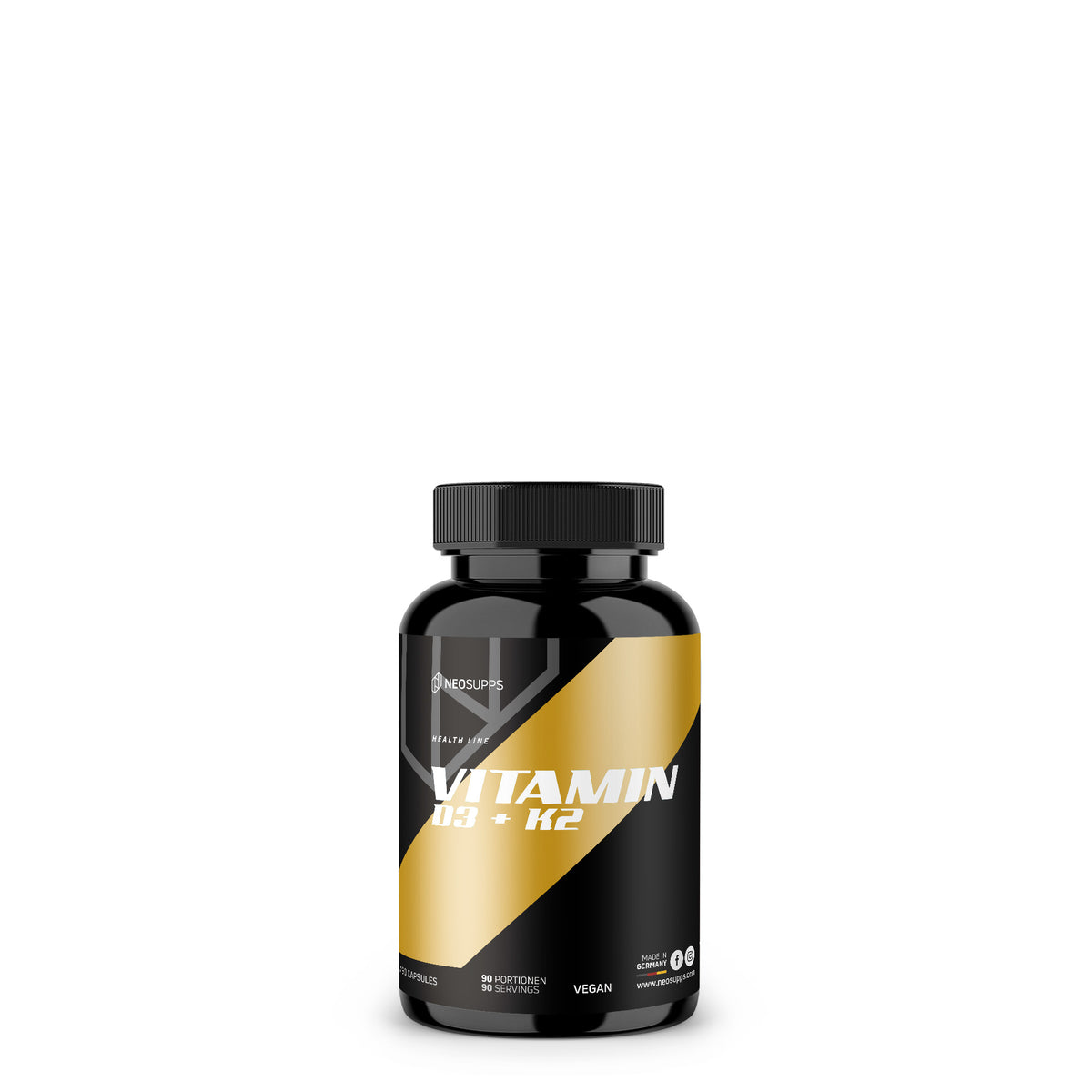 Vitamin D3 + K2 - 90 Kapseln