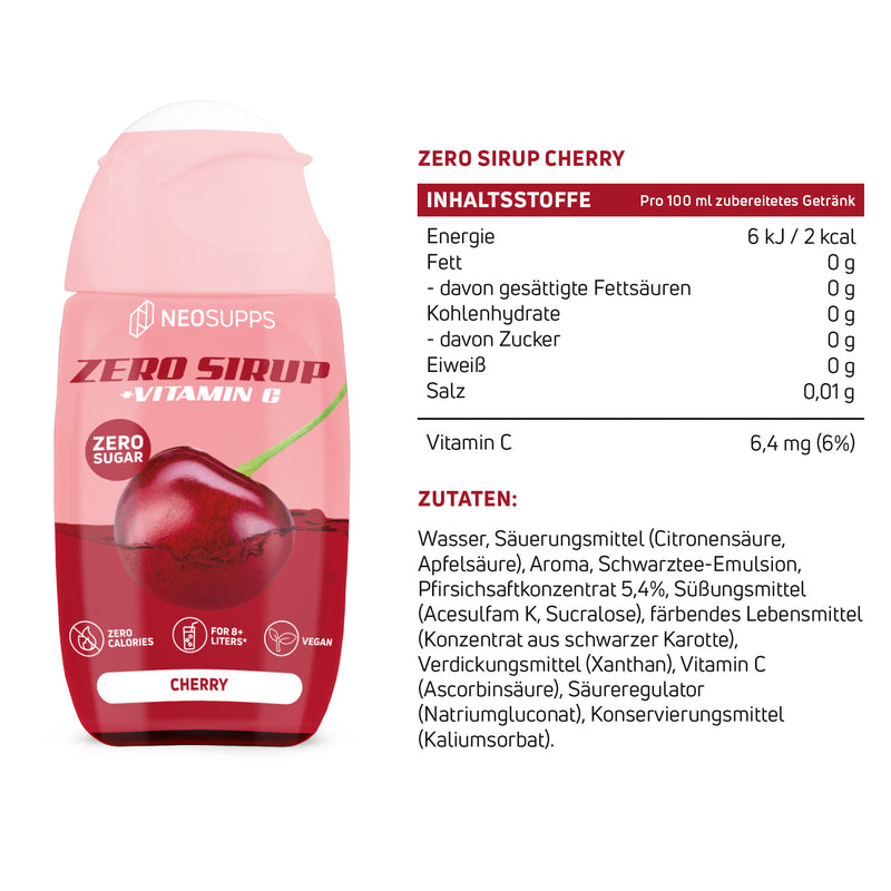 Zero Sirup - Cherry (MHD 26.03.25)