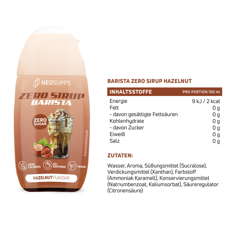 Zero Sirup Barista - Hazelnut