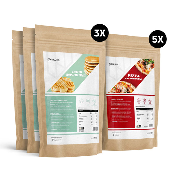 Pizza & Waffel Backmischung Bundle